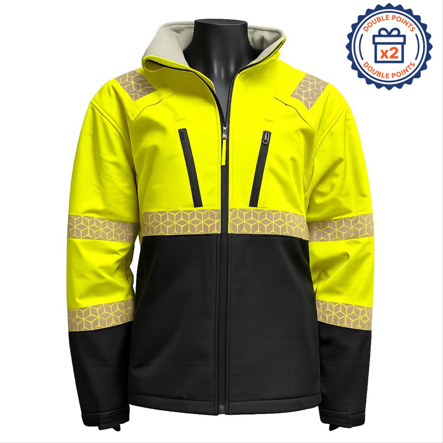 Lightweight Black Bottom Softshell Jacket, Class 3 Type R